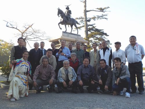 サンモク会旅行青葉城址公園にて